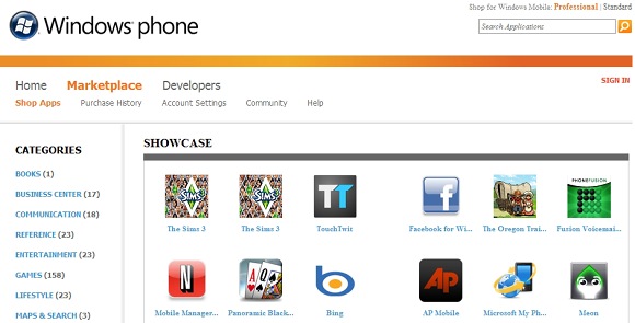 Windows Mobile Marketplace