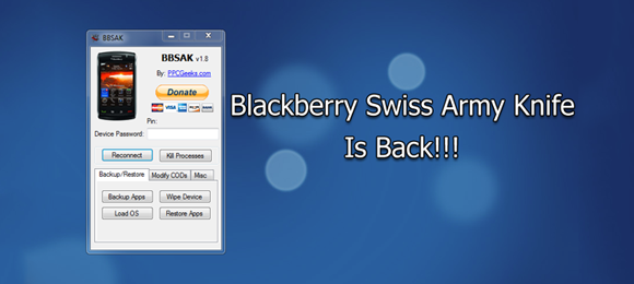 Blackberry Swiss Army Knife is Back!