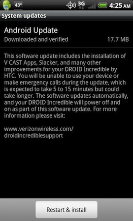 Update: How To Manually Install Droid Incredible Updates