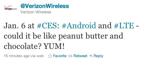 Verizon Wireless debuting LTE Android handsets at CES??