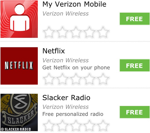 Verizon Wireless branded Windows Phone 7 apps surfacing in Marketplace