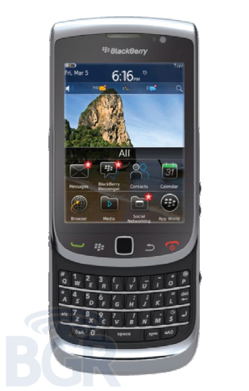 Details of the BlackBerry Torch 2 surfaces