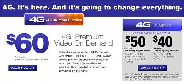 MetroPCS tweaks LTE plans: $40=Unlimited talk, text and web