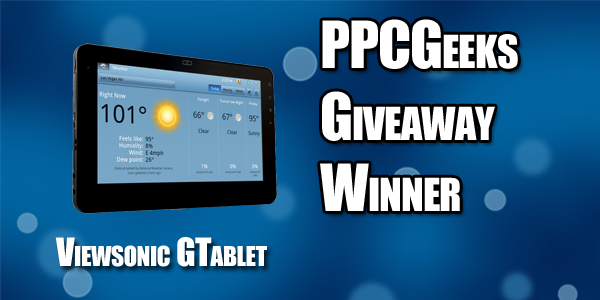 And the Viewsonic gTablet Winner Is…