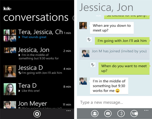 Windows Phone 7 + Kik = AWESOME!