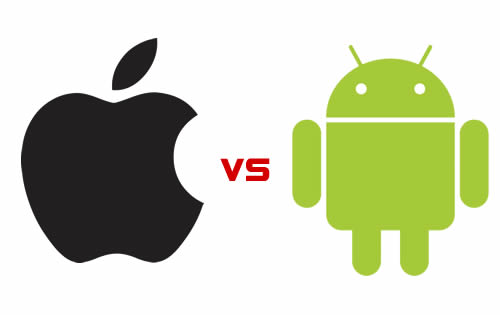 Androids numbers increase while Apples numbers decrease